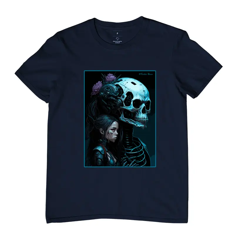 CAMISETA SKULL AND CIBER GIRL