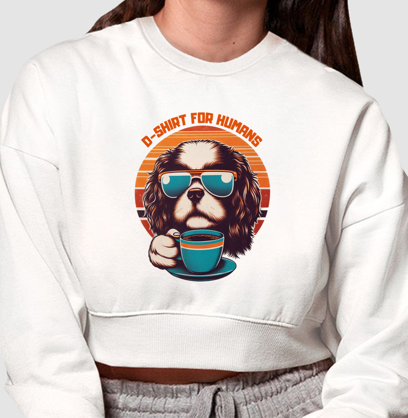 Premium - dog and coffee - shih-tzu