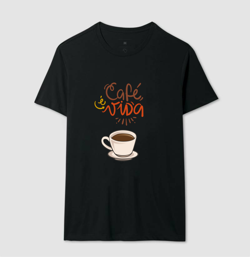 Camiseta Café e vida 