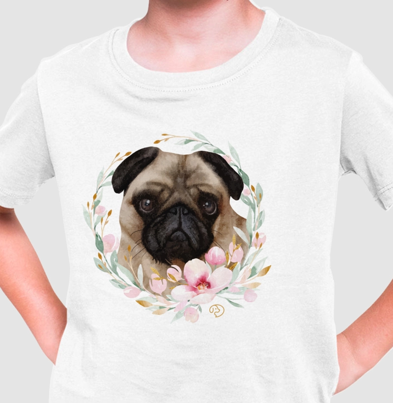 Pug Aquarela