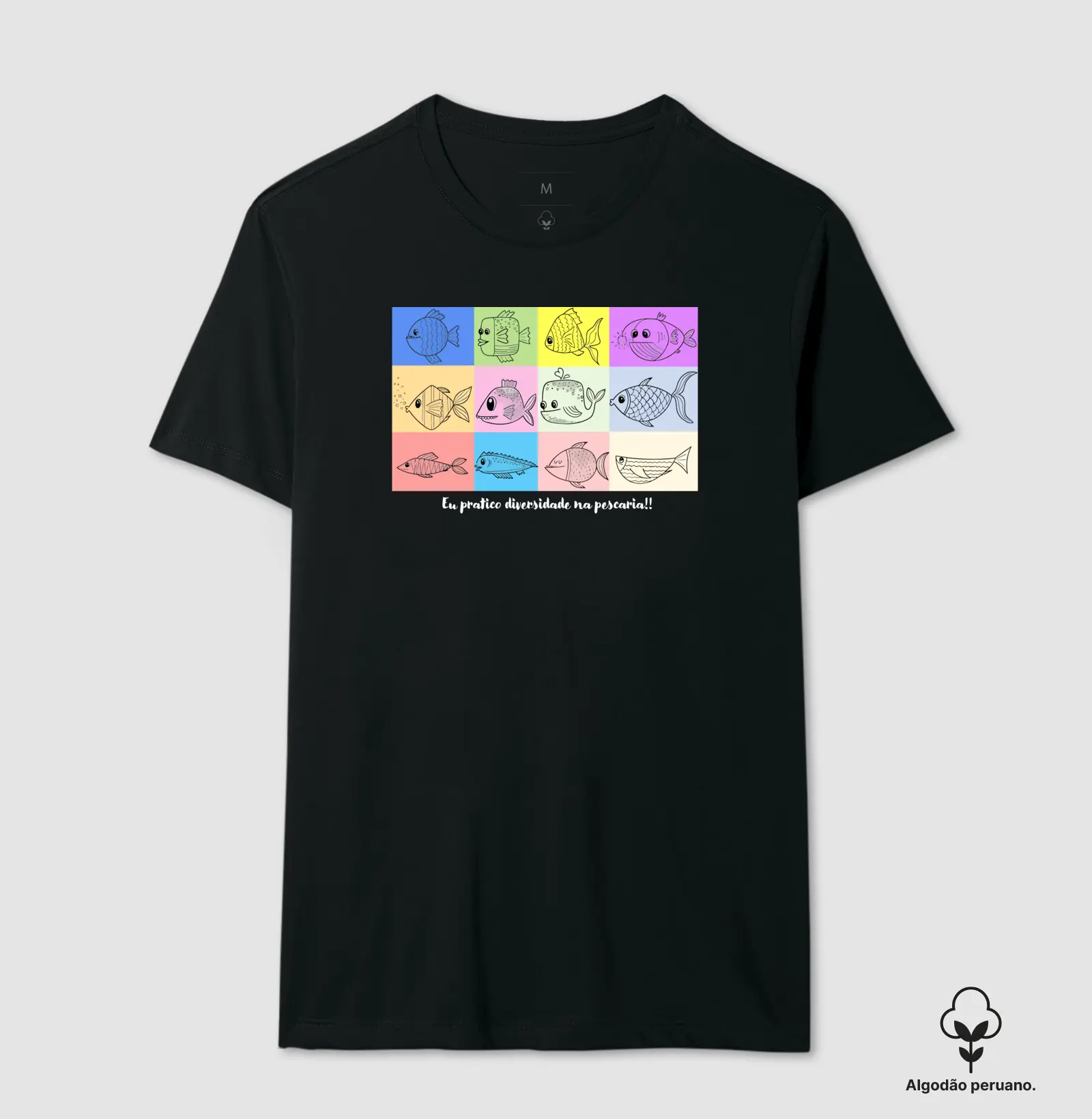 Camisa Premium Eu Pratico Diversidade Na Pescaria