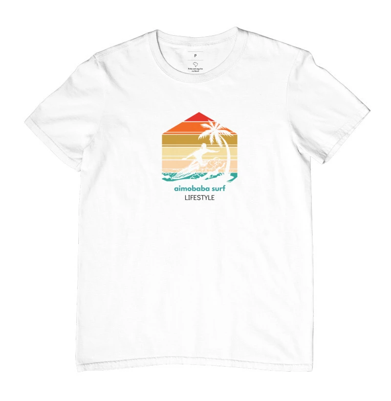 Camiseta Aimobaba Surf masculina branca