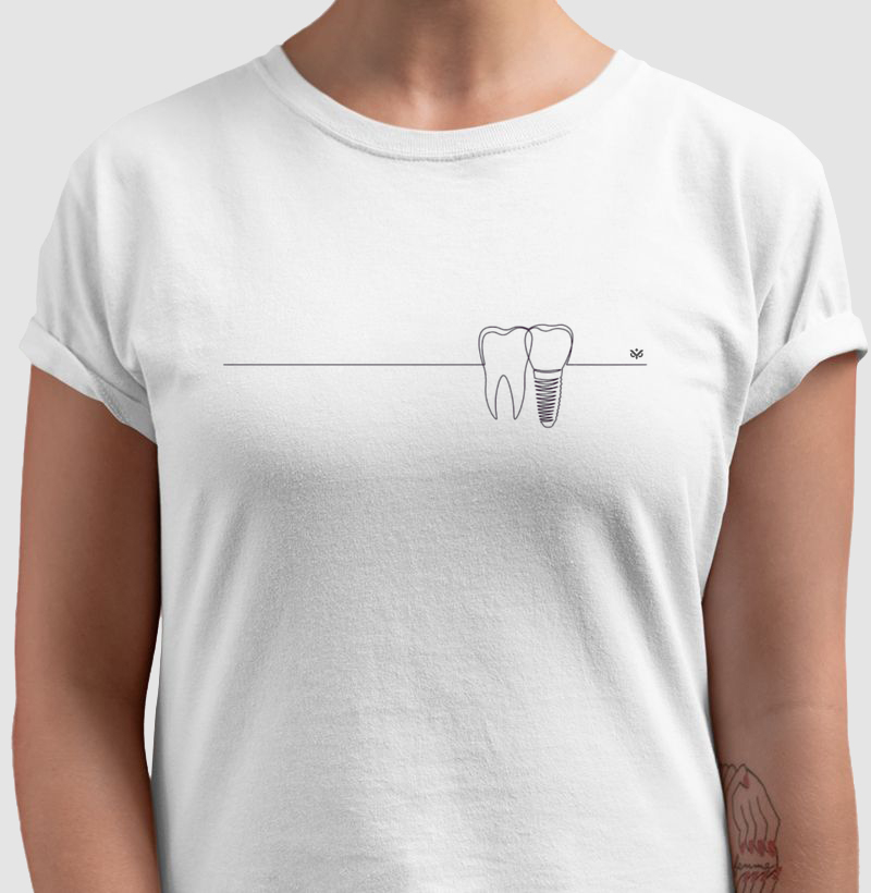 PERSONALIZAÇÕES - "IMPLANTES II" - Camiseta UNISSEX ou Baby Look Feminina