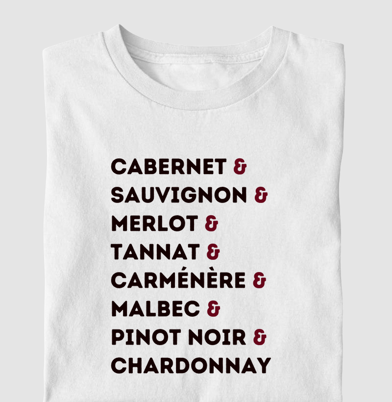 Camiseta Nome das Uvas