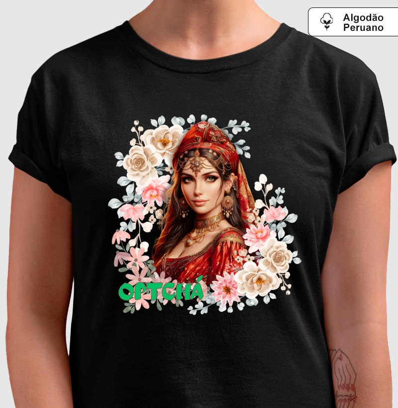 camiseta 100% Algodão - Cigana Carmem