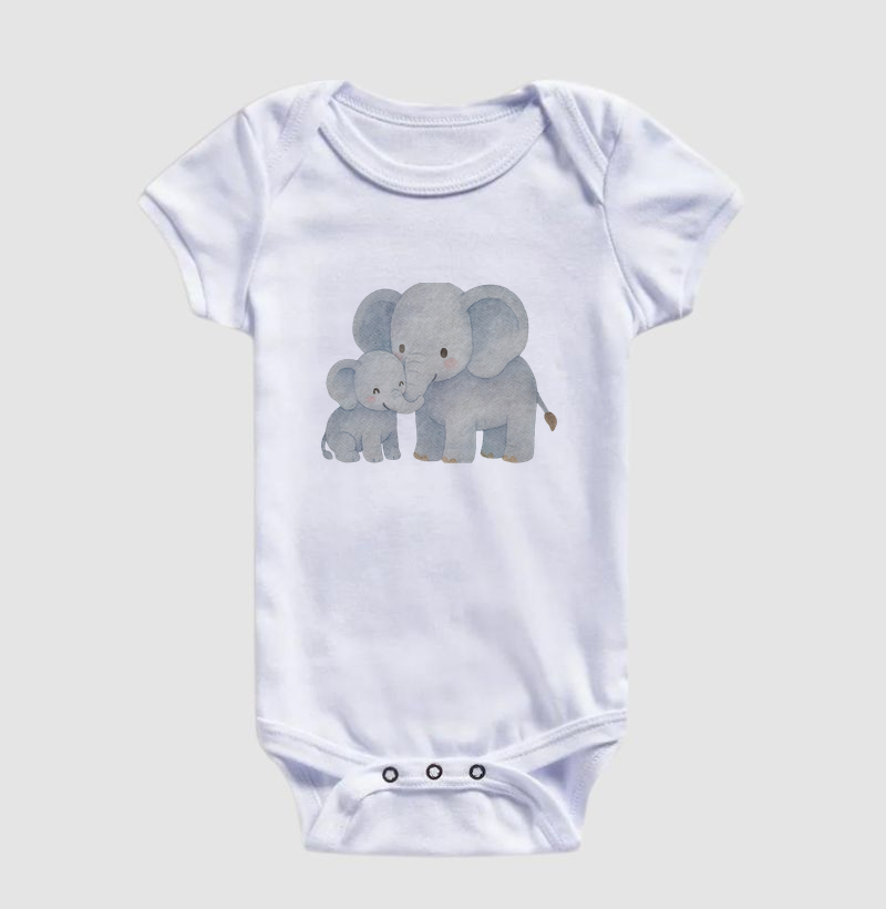 Body Infantil Elefante