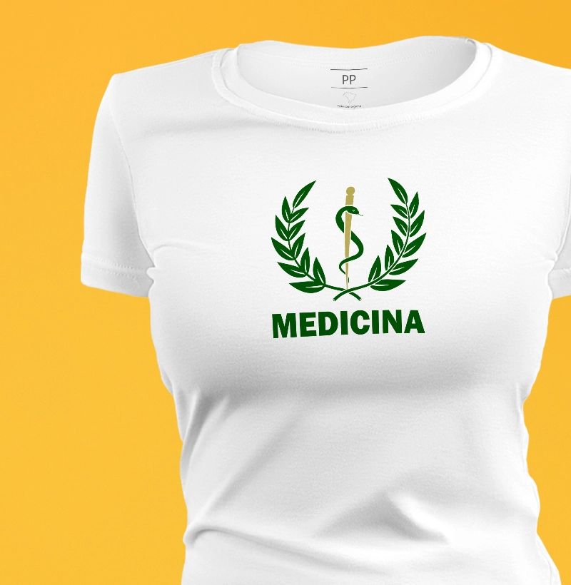 Camiseta Símbolo da Medicina - feminina 