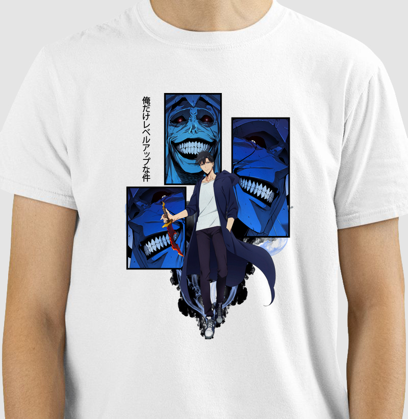 Camiseta Solo Leveling – Estilo Anime Sombrio