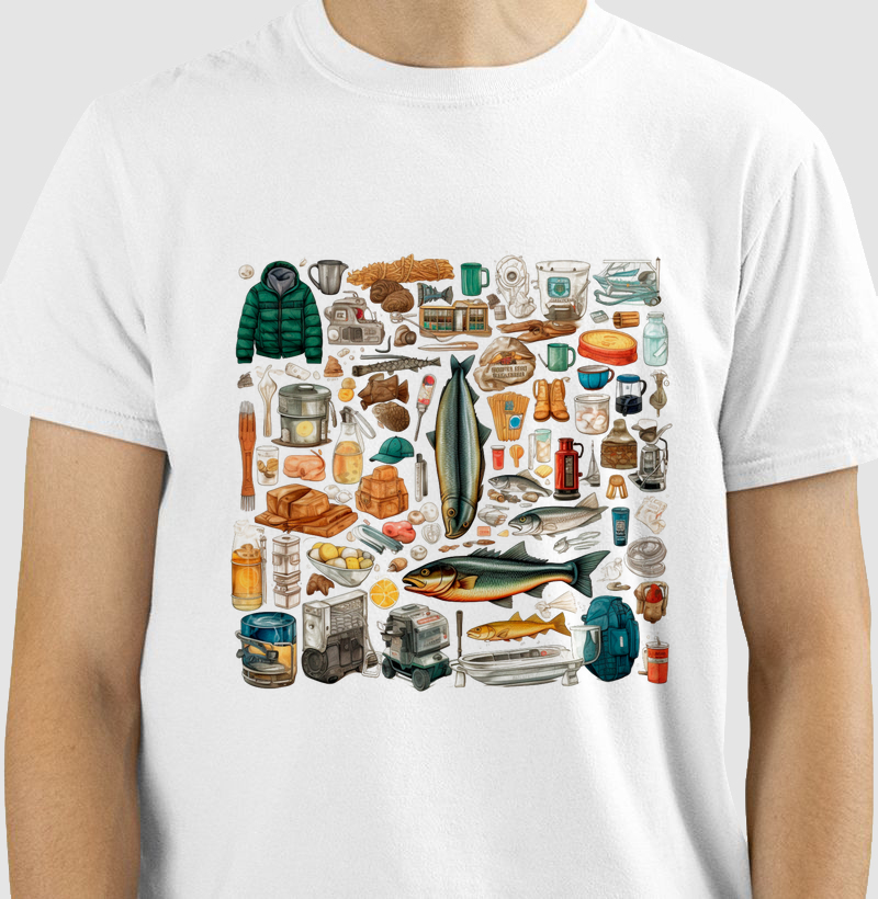 Camiseta Coisas de Pesca
