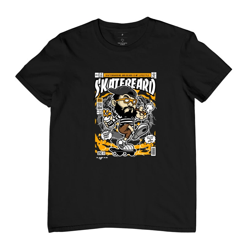 Camiseta Skateboard and Beard