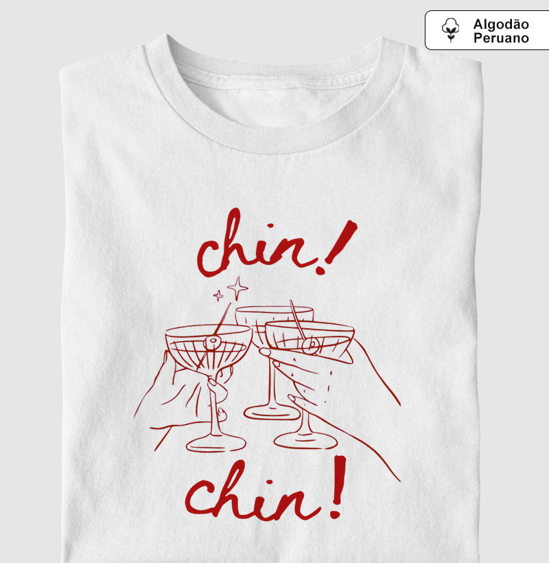 Camiseta Algodão Peruano Cin Cin 