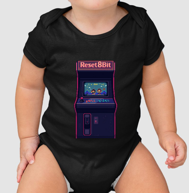   Body Infantil Fliperama Reset8Bit