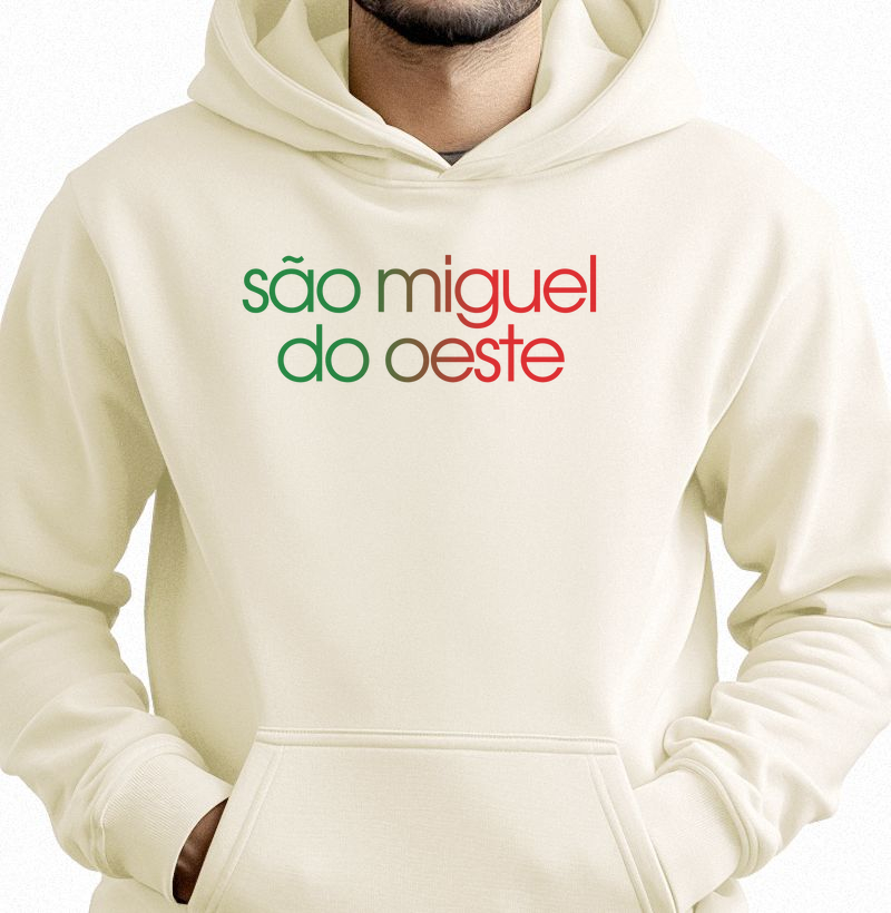 Hoodie Moletom São Miguel do Oeste Cores da Bandeira