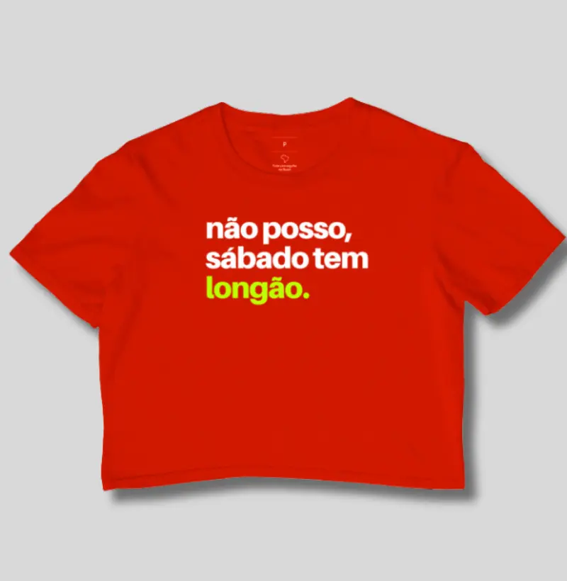 Cropped Sábado tem longão