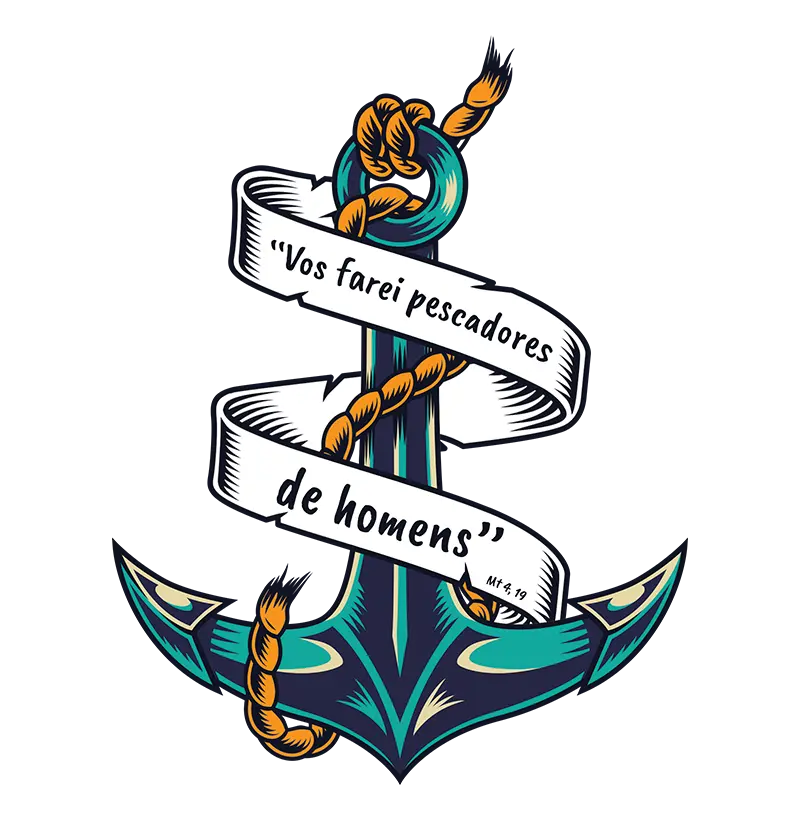 Camiseta "Vos farei pescadores de homens" (Mt 4, 19)