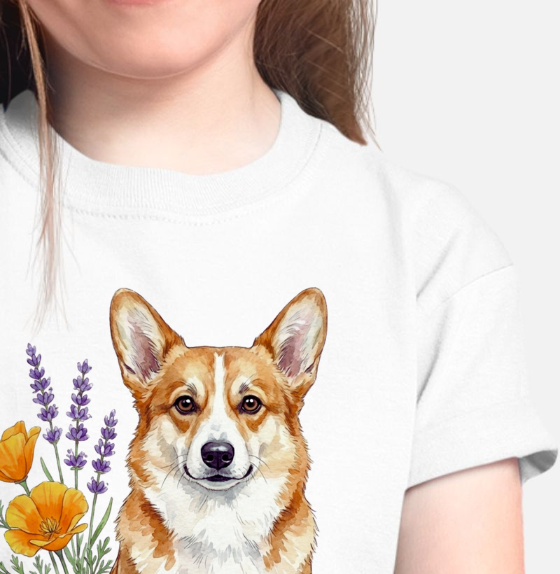 Corgi Floral Encanto
