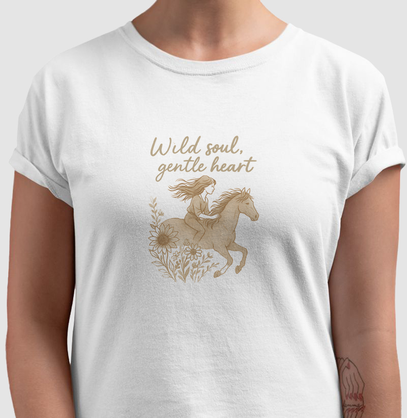 Wild soul com desenho - Algodão 30.1 