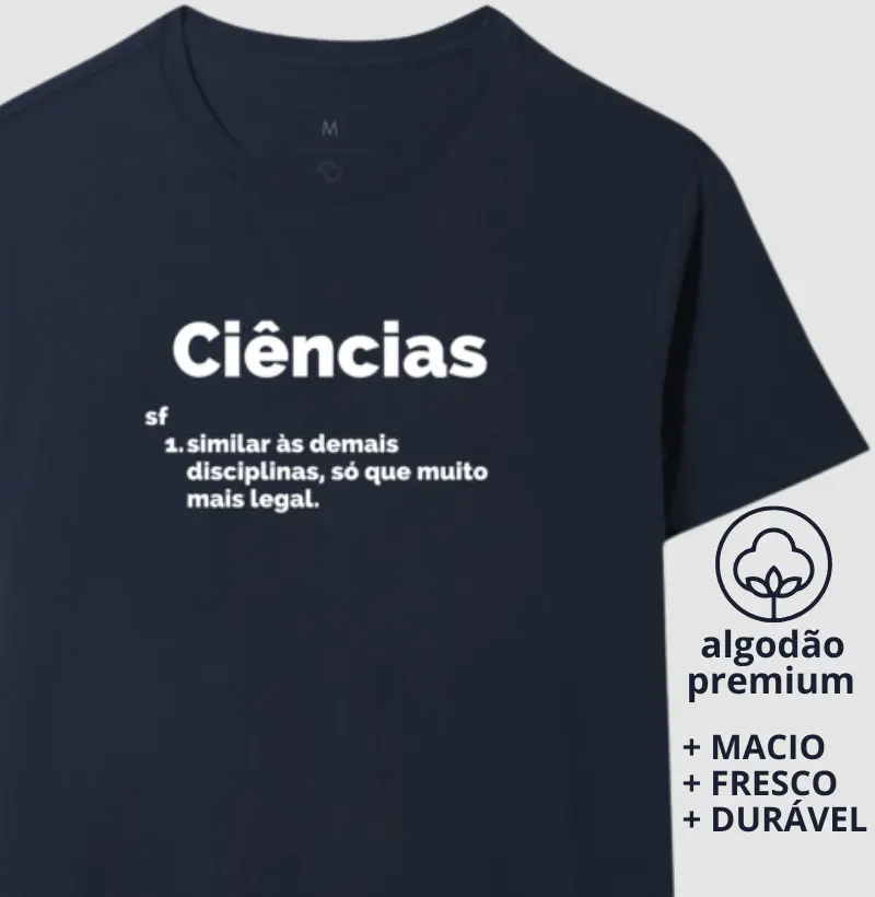 Camiseta Verbete Ciências