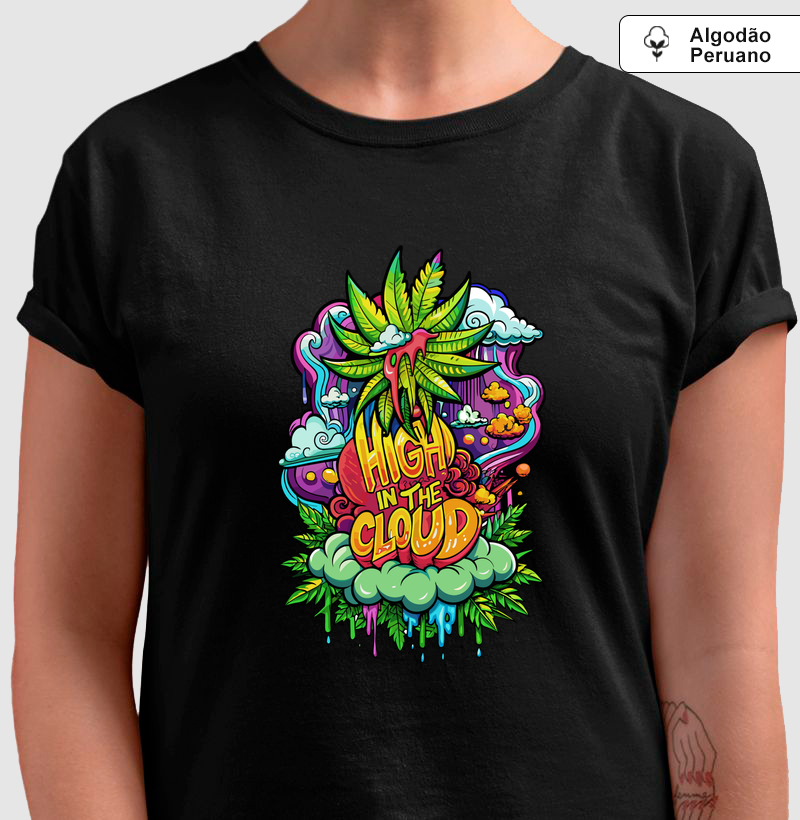 Camiseta Algodão Peruano High in the Cloud