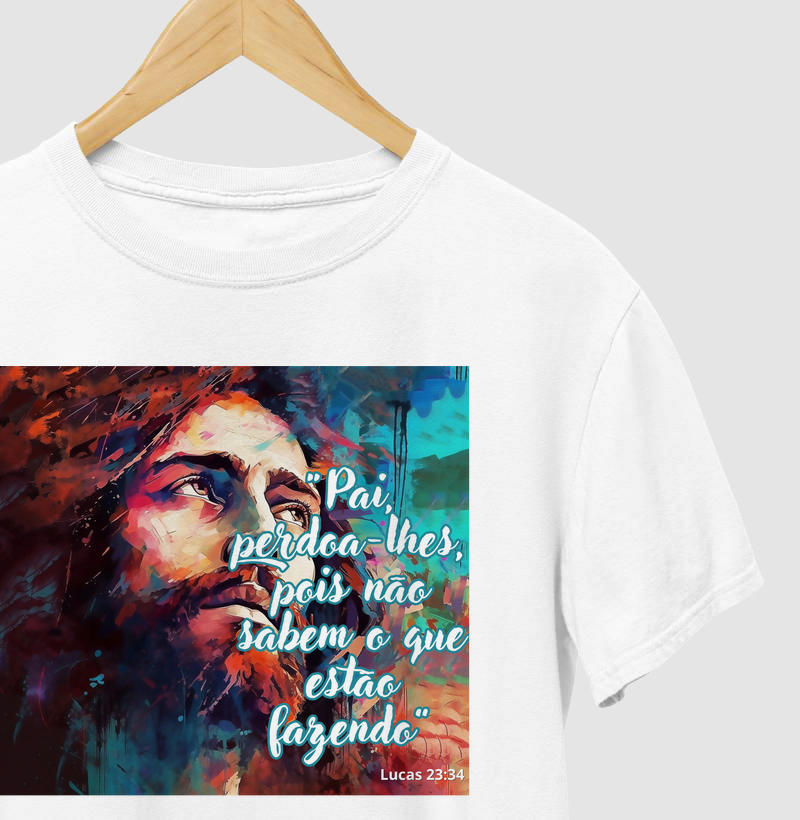 Camiseta "Jesus, perdoa-lhe"