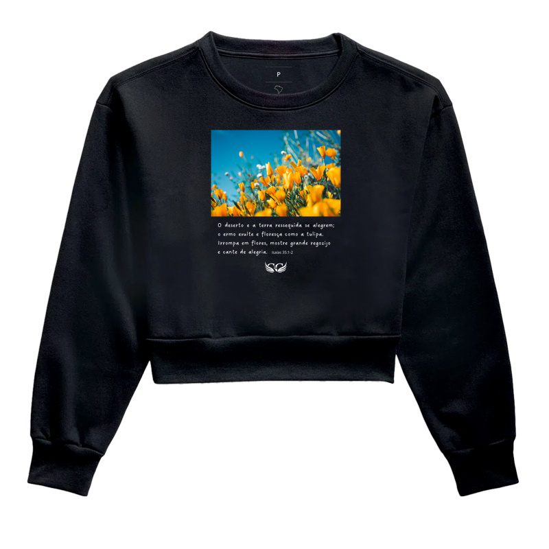 Camiseta Personalizada O Ermo Exulte e Floresça como a Tulipa. Isaias 35.1,2