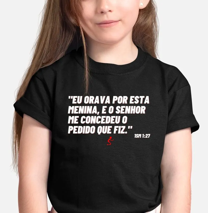 Camiseta Infantil Orava eu por esta menina