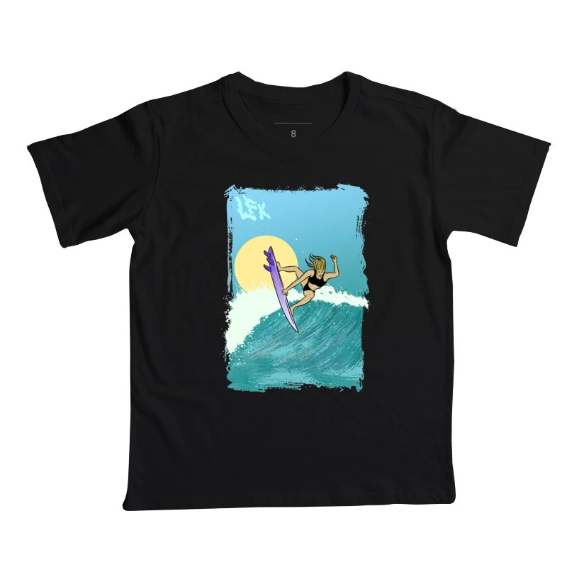 Mulher Surfista Manobra Aéreo V01 Infantil