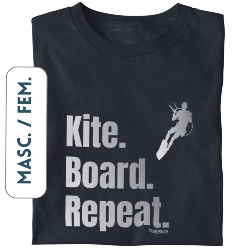Kite.Board.Repeat. - Camiseta 