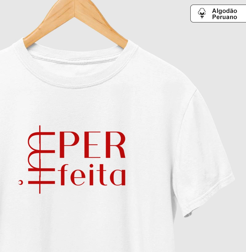 PREMIUM IMperfeita estampa vermelha PREMIUM algodão peruano