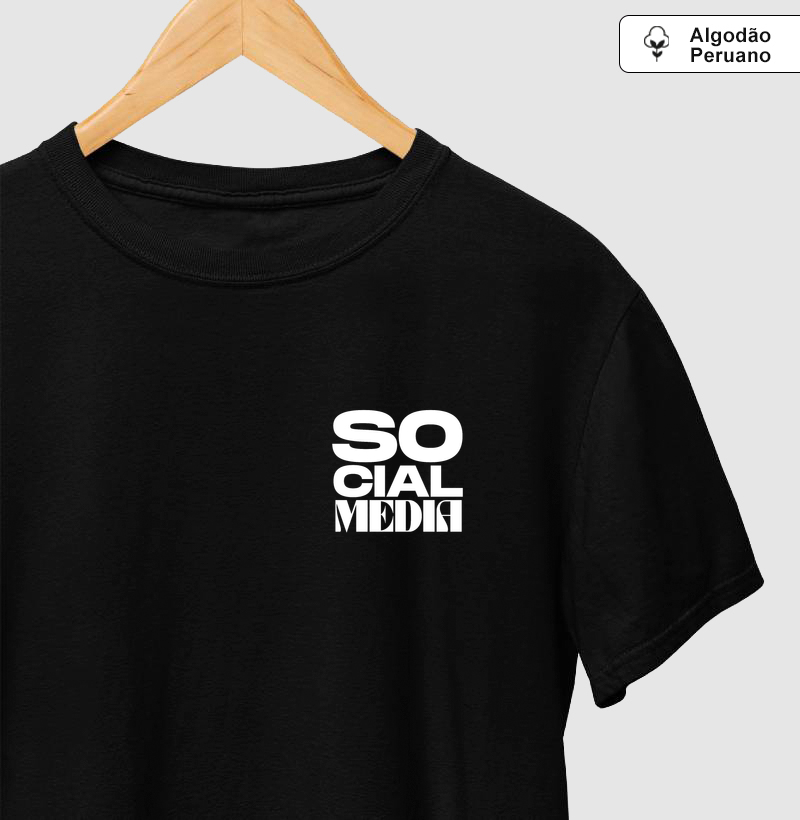Camiseta Social Media Min (Algodão Peruano)