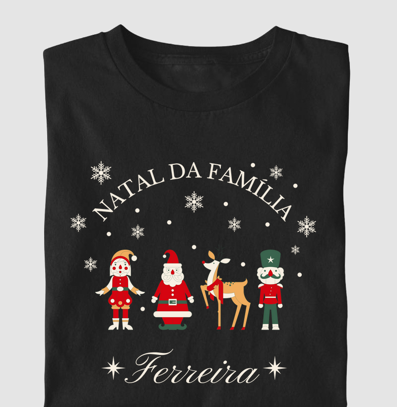 Camiseta Ugly Sweater Natal - Família Ferreira