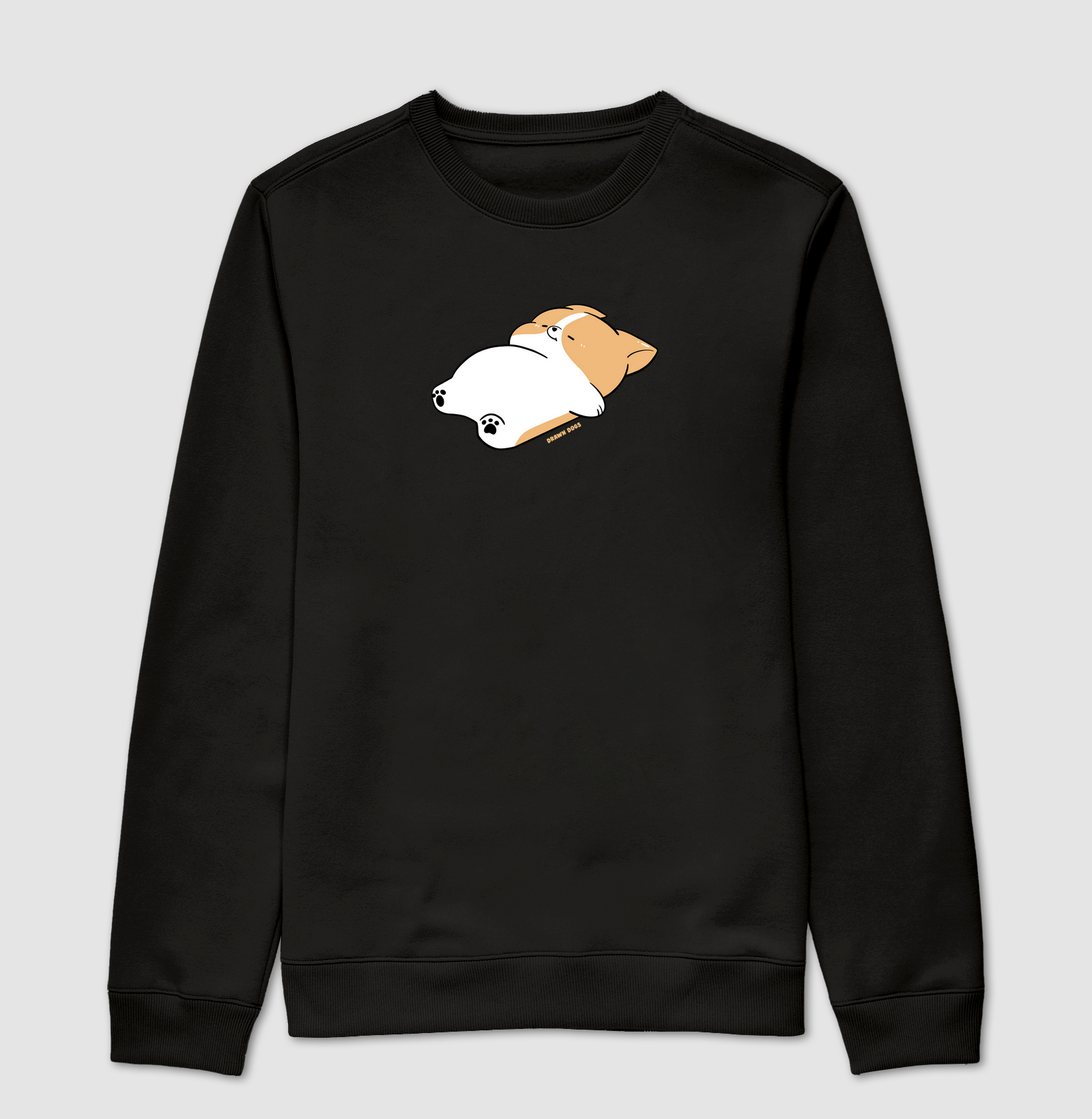 Desenho cachorro de barriga pra cima