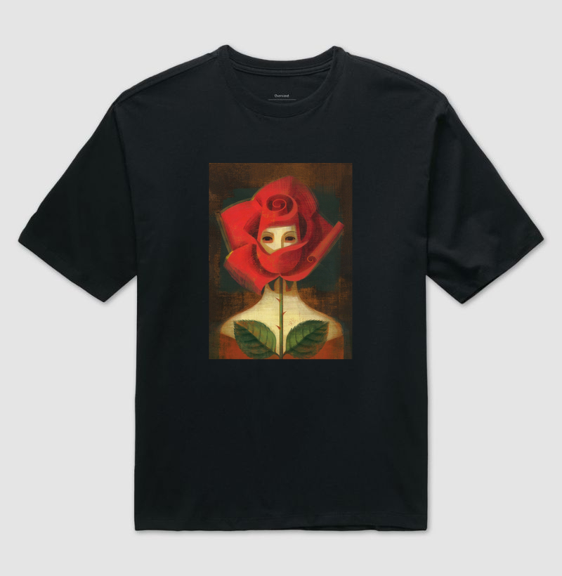 Woman with a Red Rose