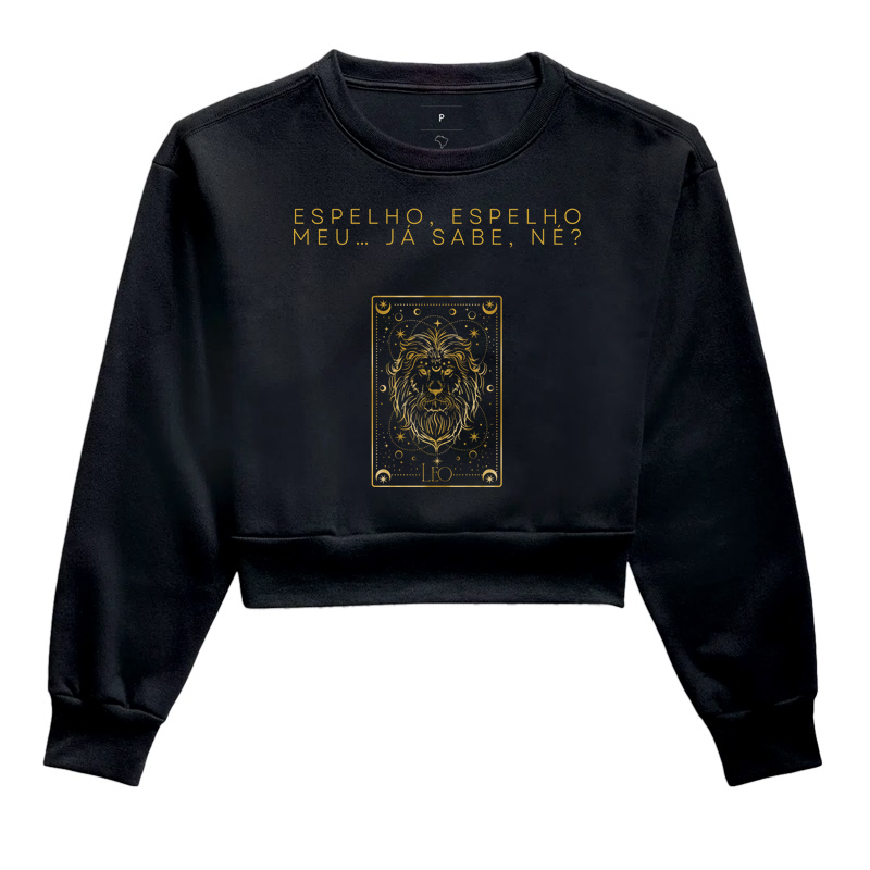 Moletom Cropped Leo Card