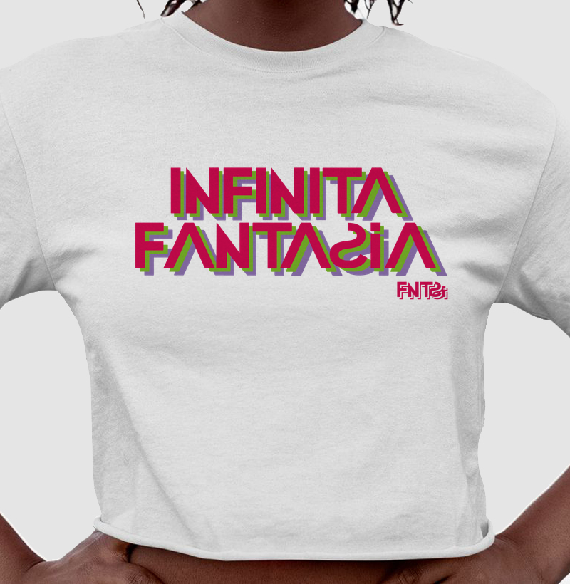 CROPPED "INFINITA FANTASIA" / LETTERING GRANDE