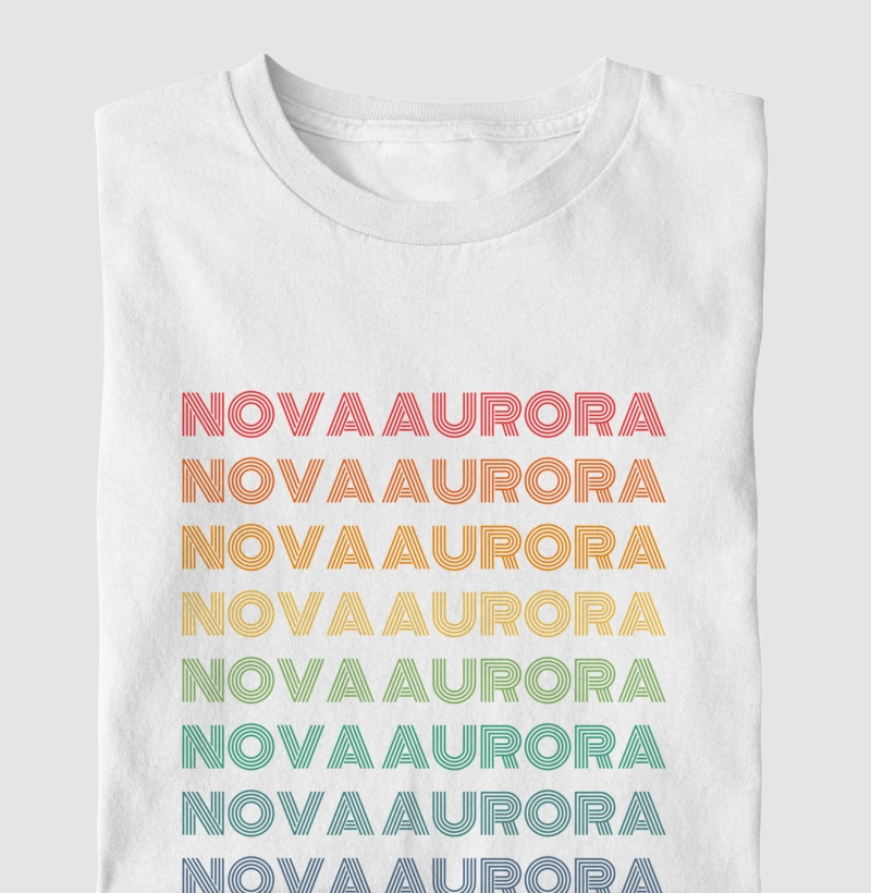 Nova Aurora Letreiro Retrô
