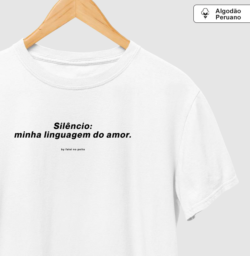 Silêncio: minha linguagem do amor.