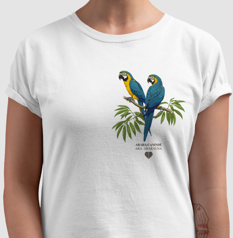 CAMISETA ARARA-CANINDÉ (ESTAMPA PEQUENA)