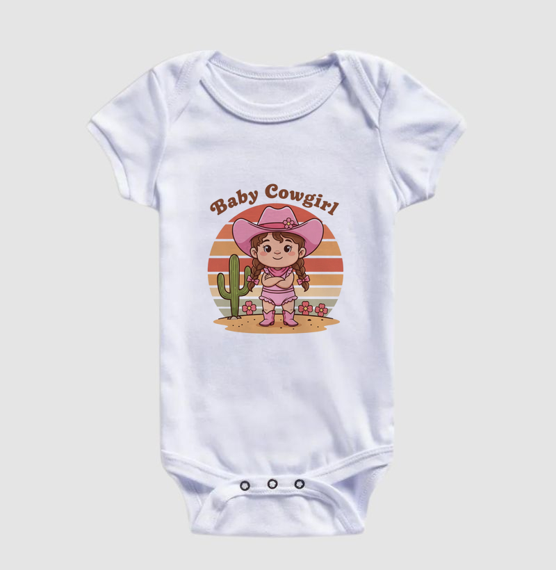 Baby Cowgirl – Conforto Country 100% Algodão