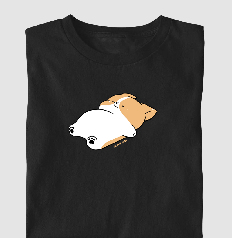 Desenho cachorro de barriga pra cima