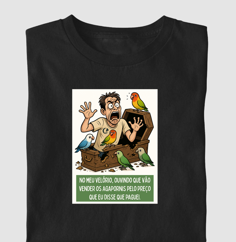Camiseta - Comic Velório Agapornis