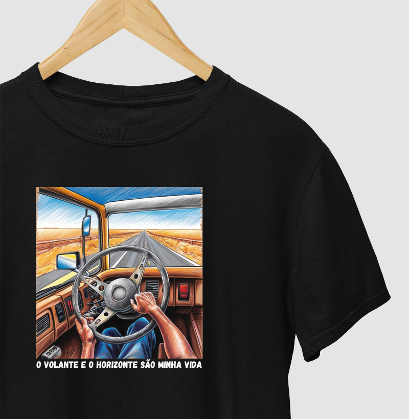 O volante e o horizonte são minha vida