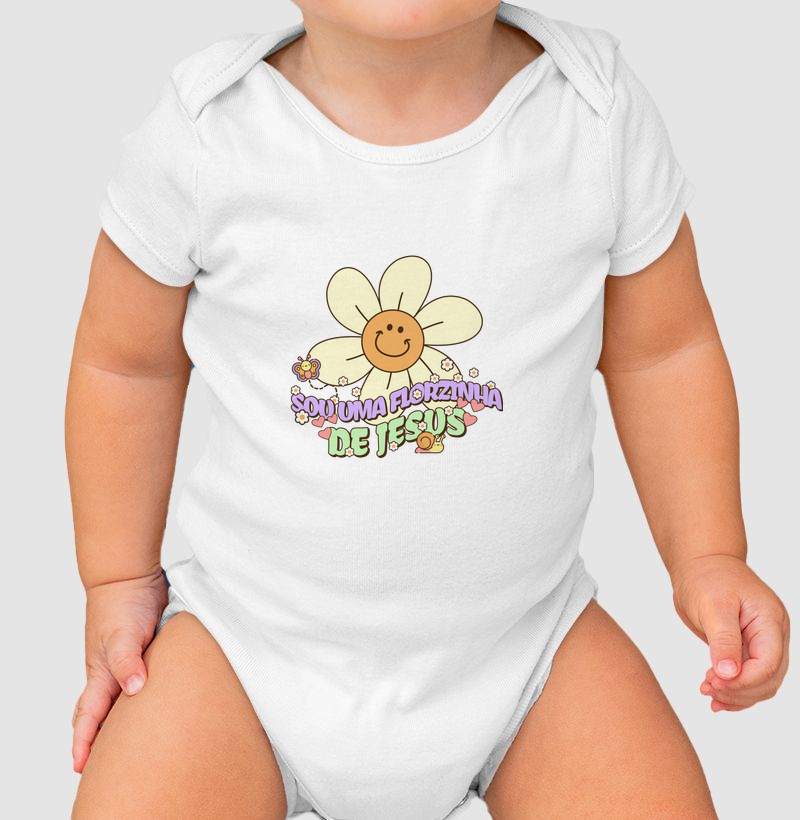 Body Infantil Sou uma Florzinha
