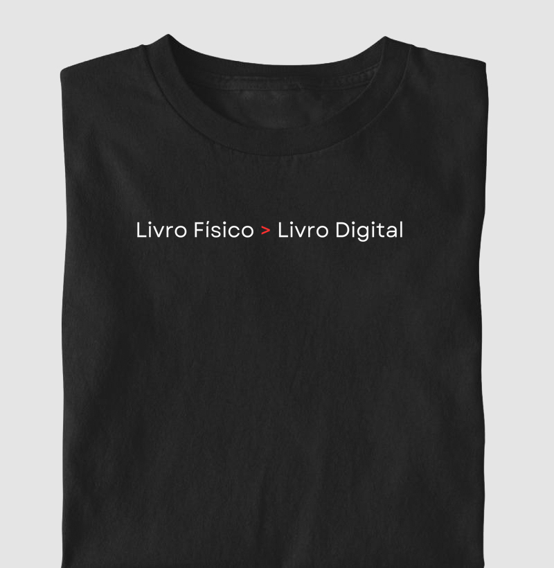 Camiseta | Livro físico > Livro Digital