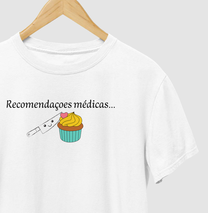 T-shirt recomendações médicas