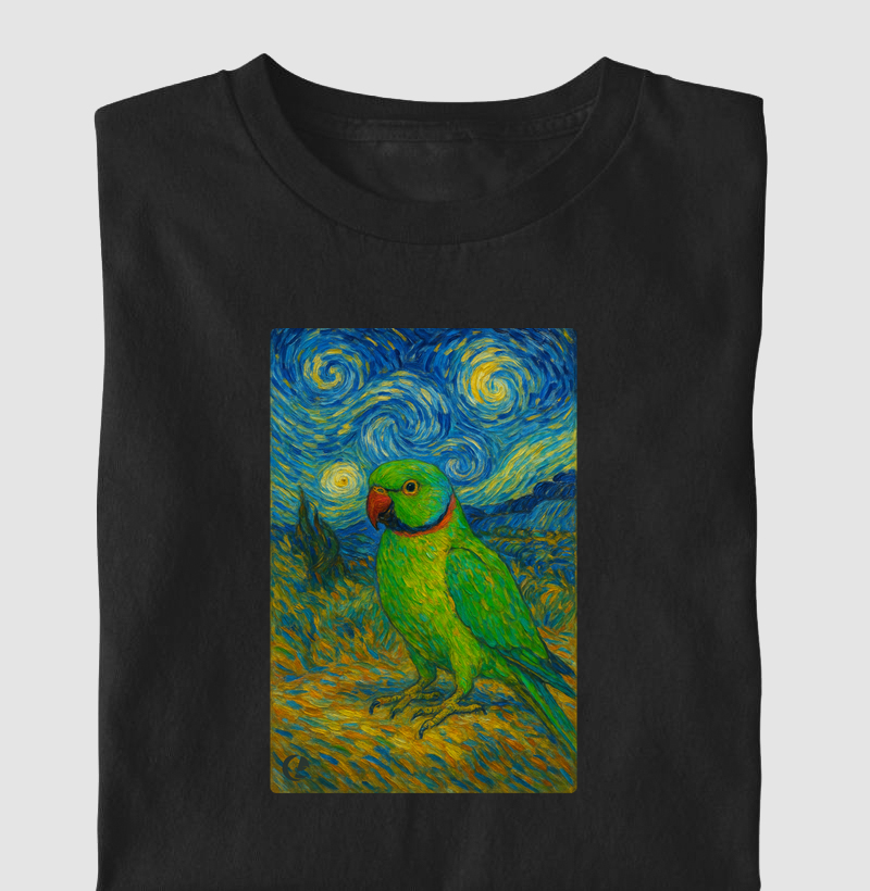 Camiseta - Ringneck de Van Gogh