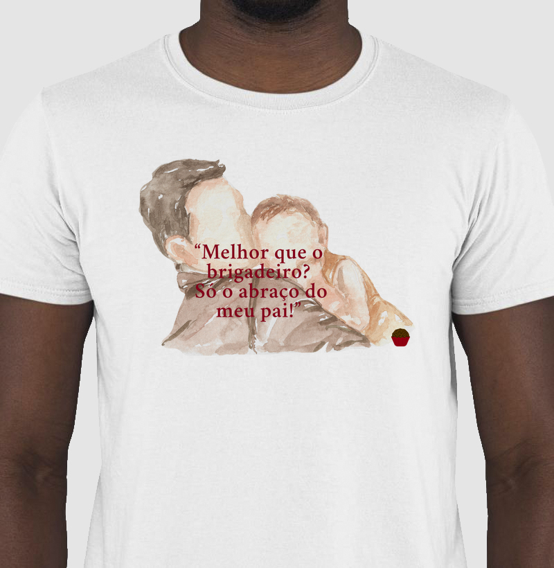 T-shirt abraço de pai
