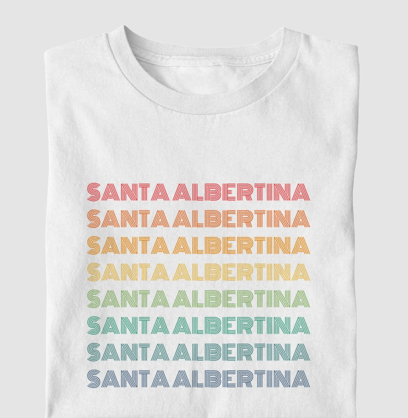 Santa Albertina Letreiro Retrô