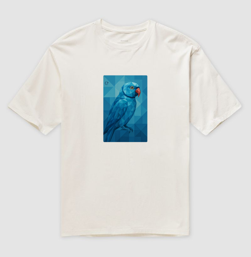 Camiseta Oversized - Ringneck Geométrico 