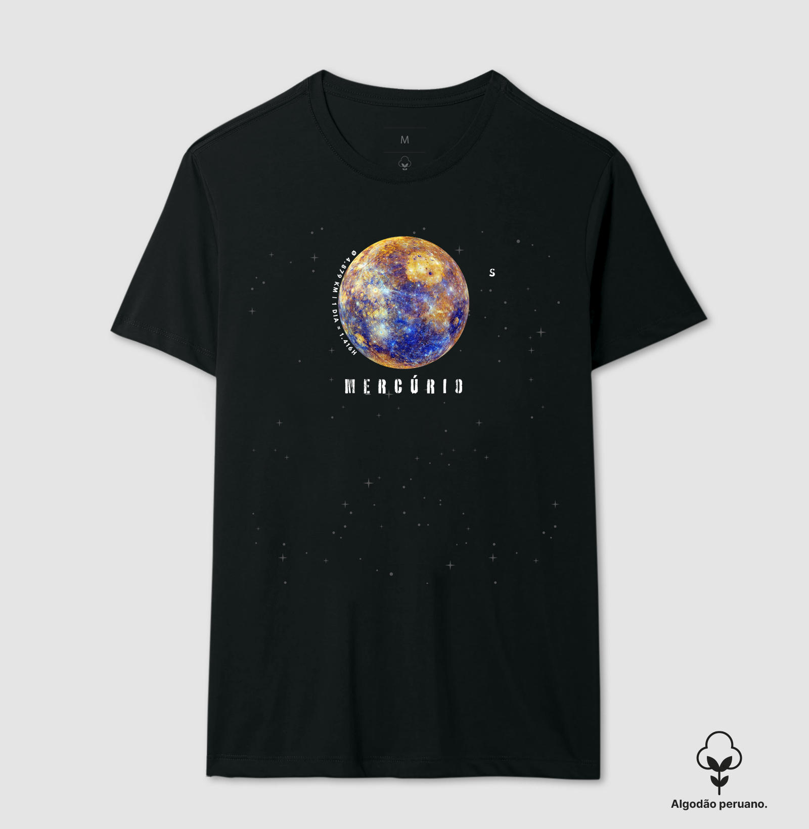 Mercúrio, o Mensageiro Celestial. Camiseta Supernova Estampada 